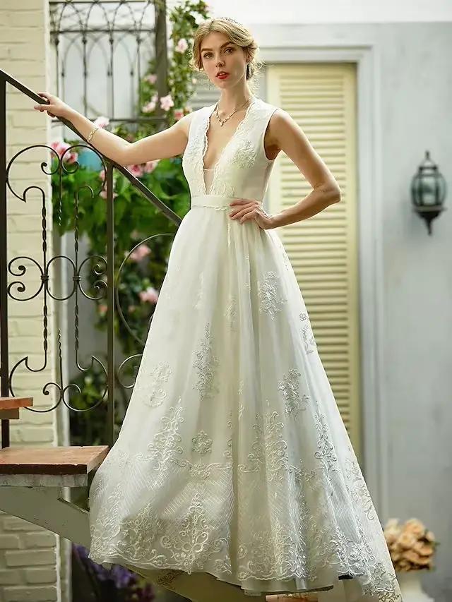 Robe de mariée de luxe coupe A-line