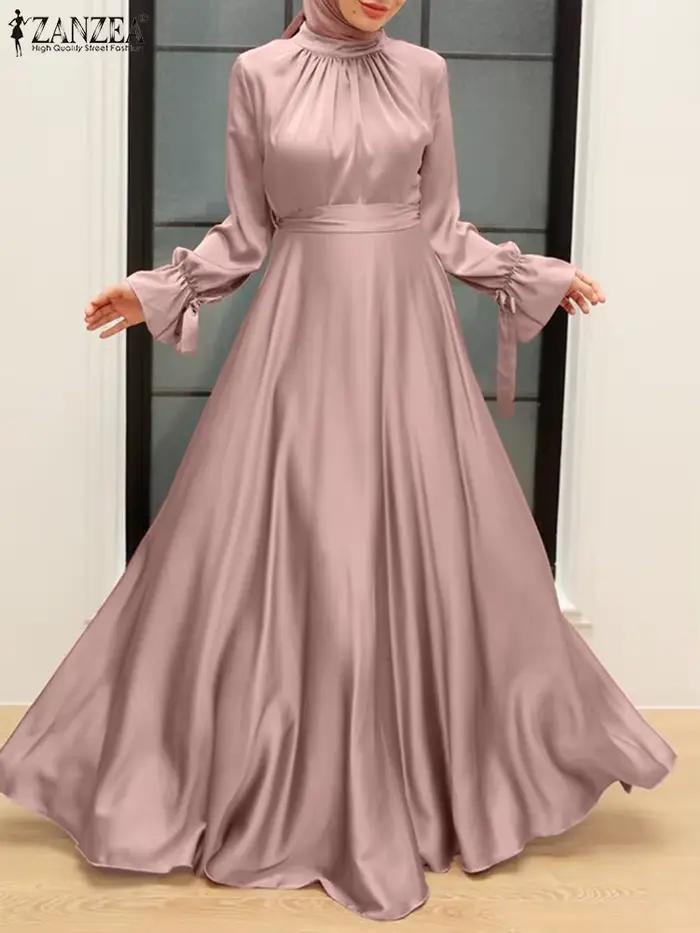 Robe Longue en Satin Élégante pour Femme