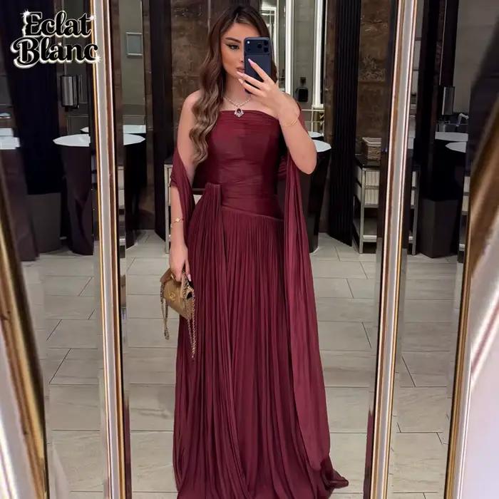Robe de soirée ECLAT bordeaux