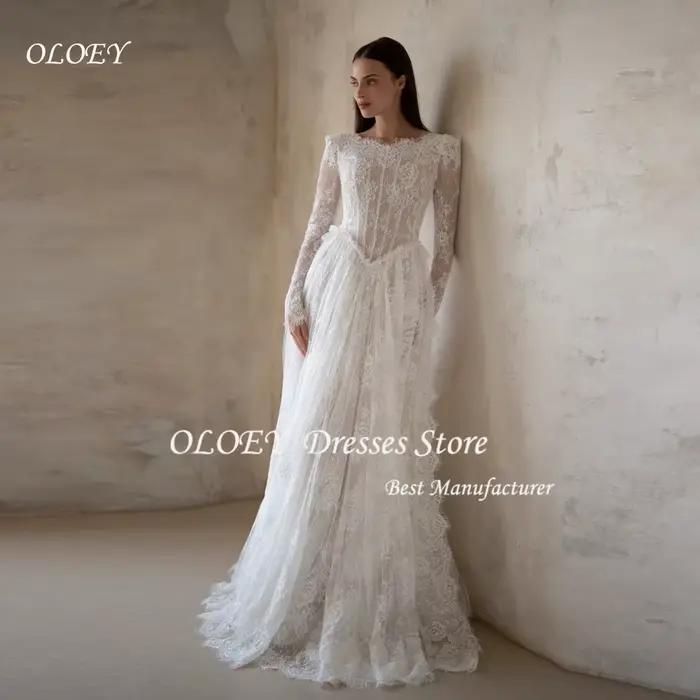 OLOEY 2026 Robe de mariée personnalisée en dentelle