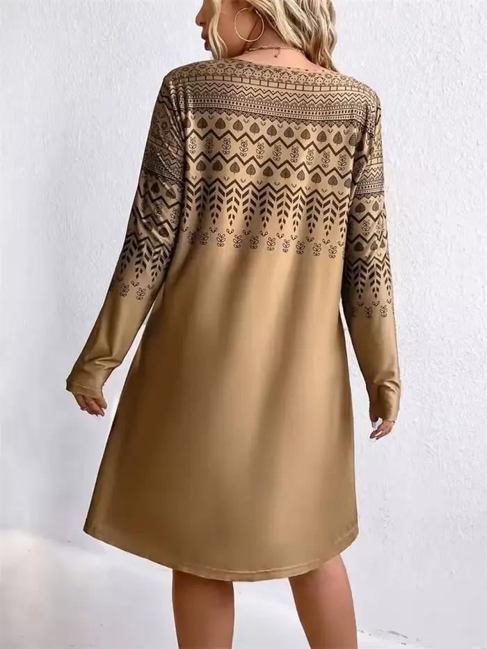 Robes imprimées à motifs de Style ethnique Tribal pour femmes