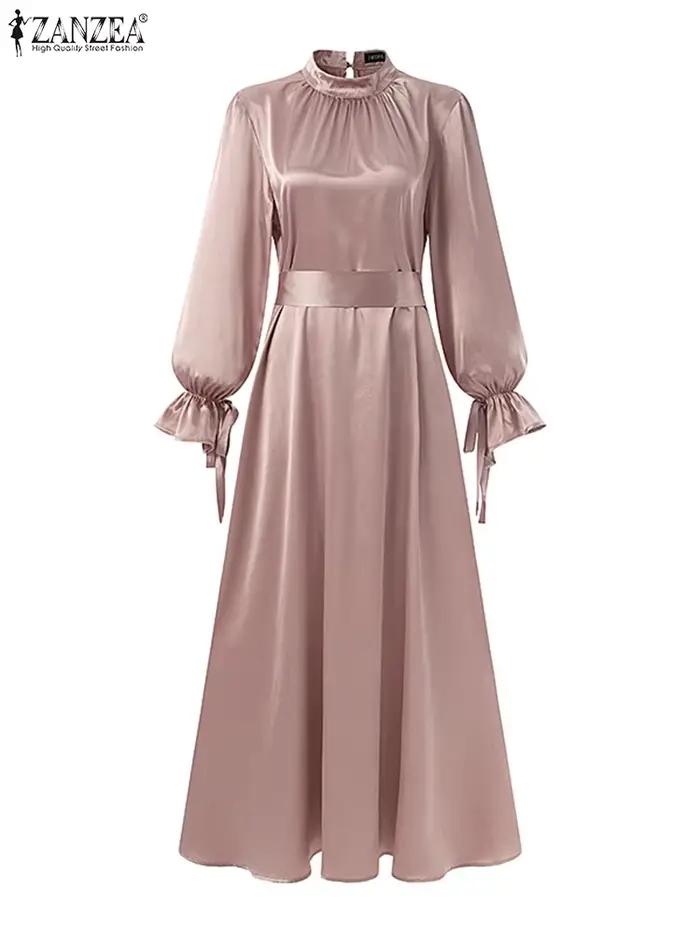 Robe Longue en Satin Élégante pour Femme