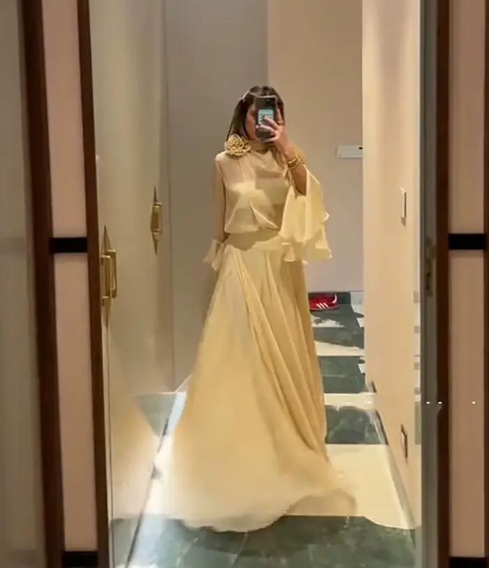 Msikoods Dubai robes de soirée personnalisé 2 pièces robe