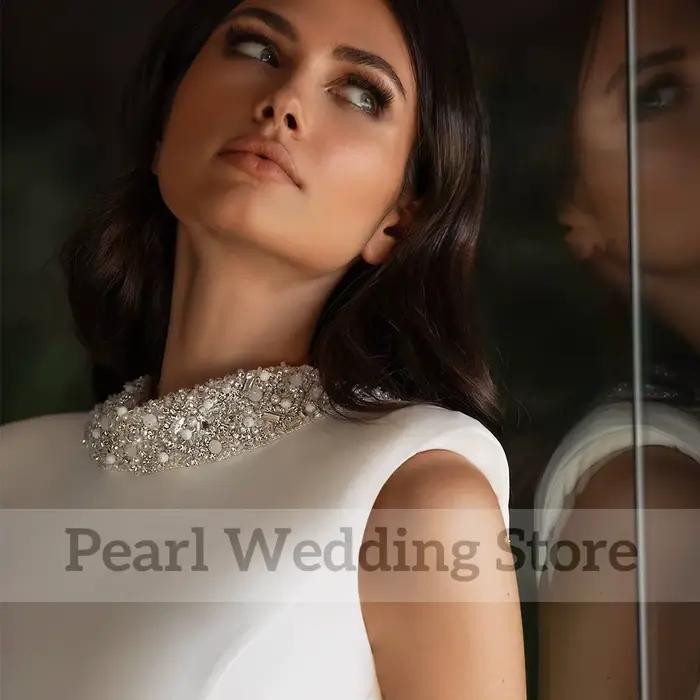 Robe de mariée élégante à perles