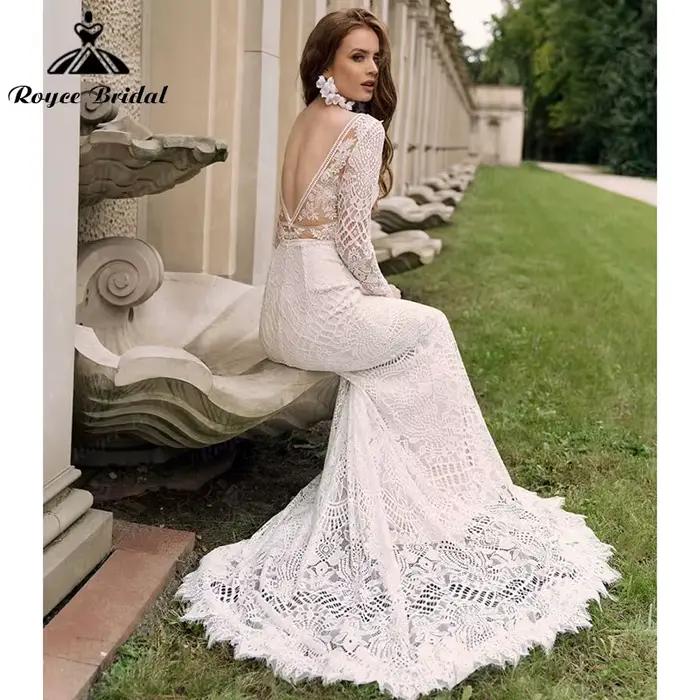 Charmante robe de mariée sirène de plage