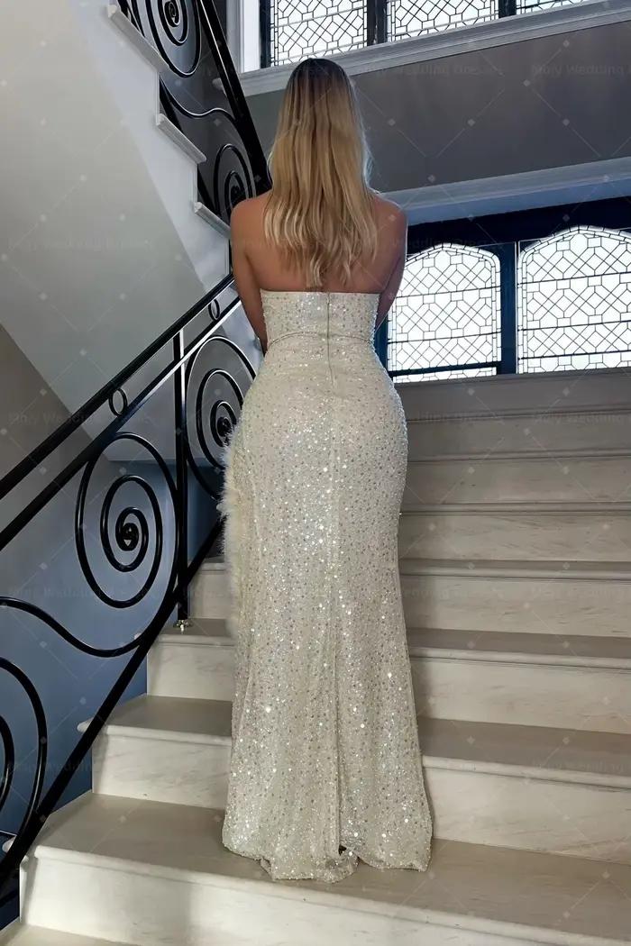 Robes de soirée sirène glamour de Dubaï pour femmes
