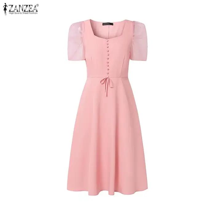 ZANZEA – robe élégante en maille pour femmes