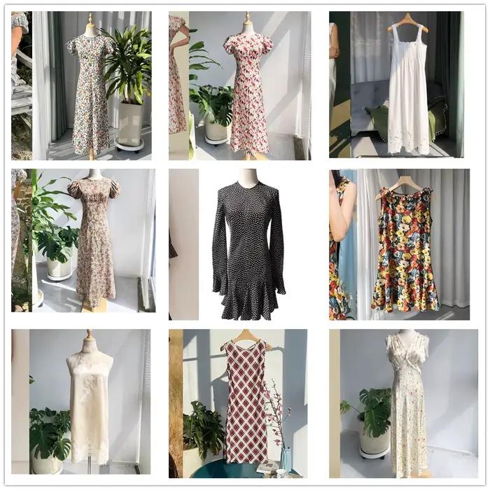 Robe longue à imprimé floral pour femmes, décontractée, printemps été, coton tricoté, coupe empire, volants, pour vacances et occasions spéciales
