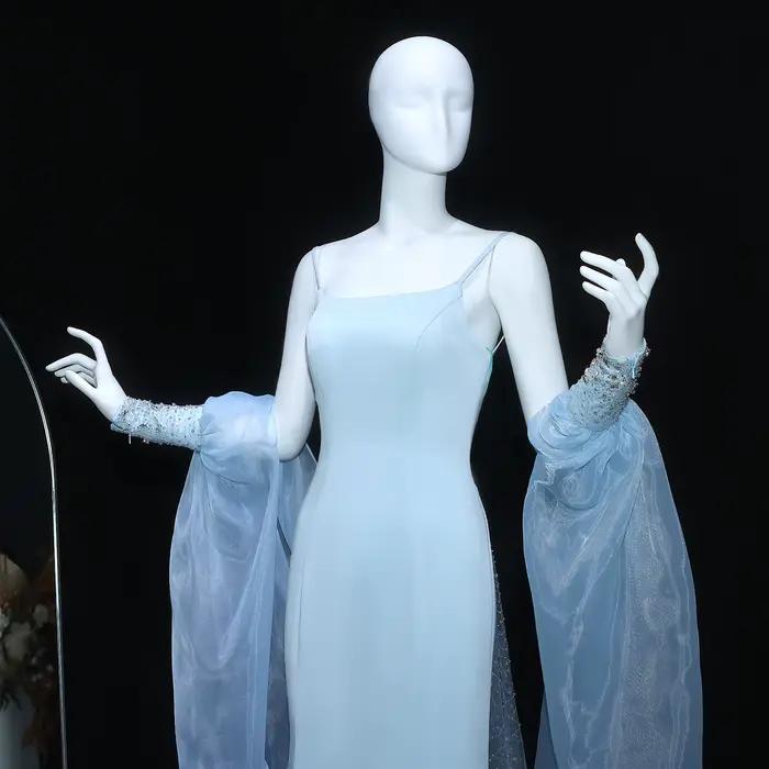 Sharon Said – robe de soirée sirène bleue de dubaï