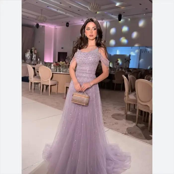 Robes de soirée lilas personnalisées