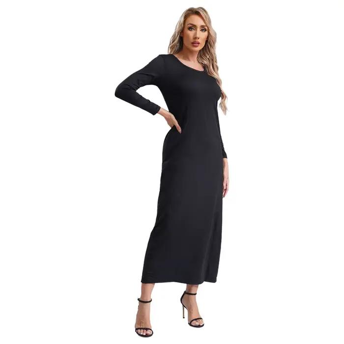 Femmes Abayas robe arabe islamique à manches longues prière musulmane dubaï caftan