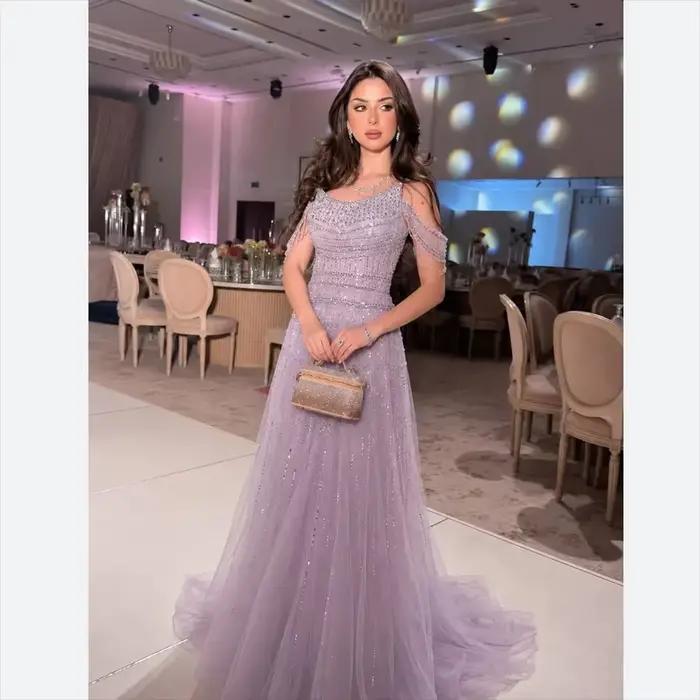 Robes de soirée lilas personnalisées