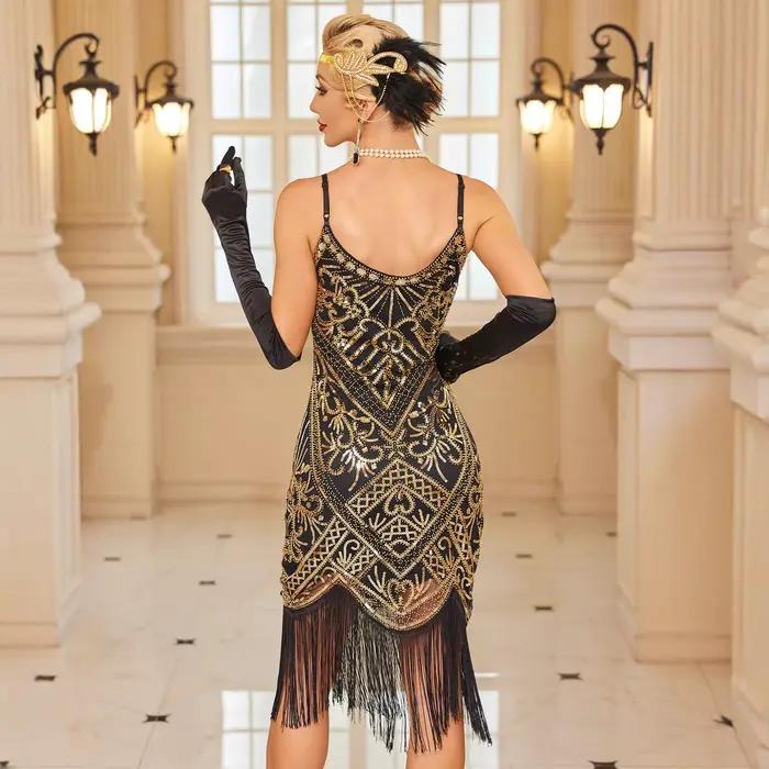 Robe de soirée mi-longue style Gatsby vintage 2026