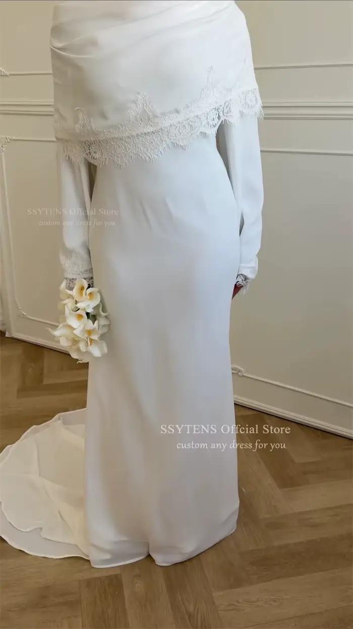 SSYTENS Robes de mariée élégantes et modestes