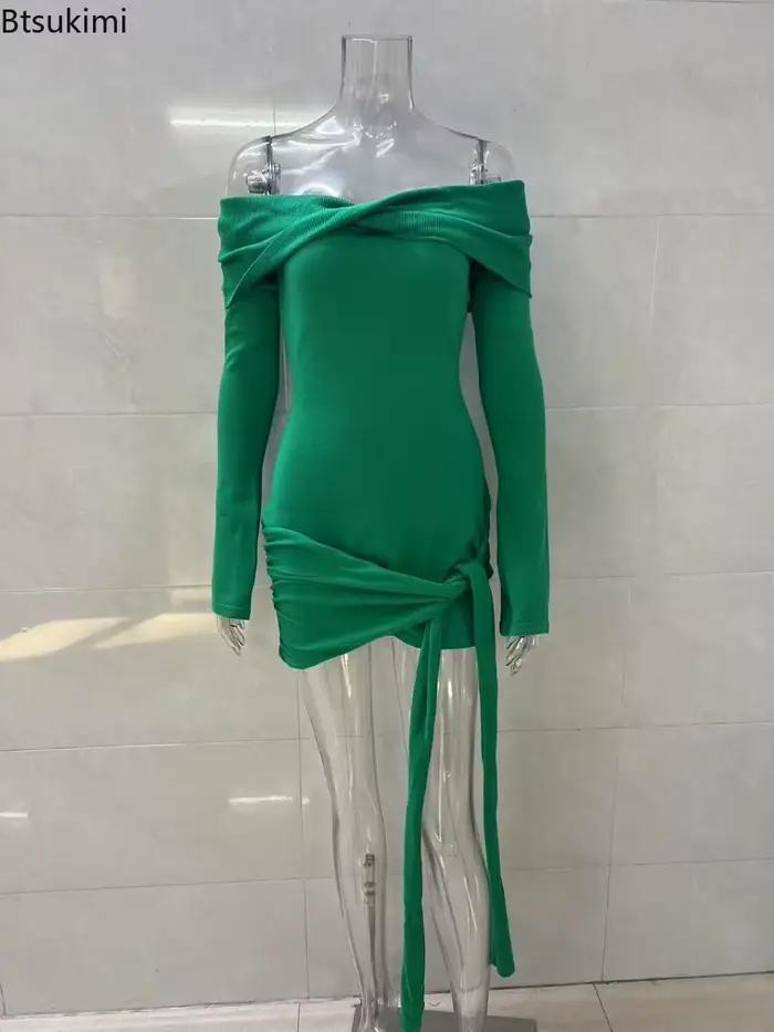 Robe pull tricotée 2026 pour femme