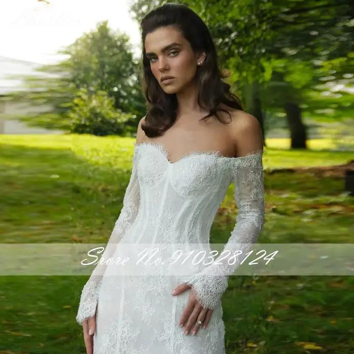 Lhuilier – robe de mariée sirène en dentelle