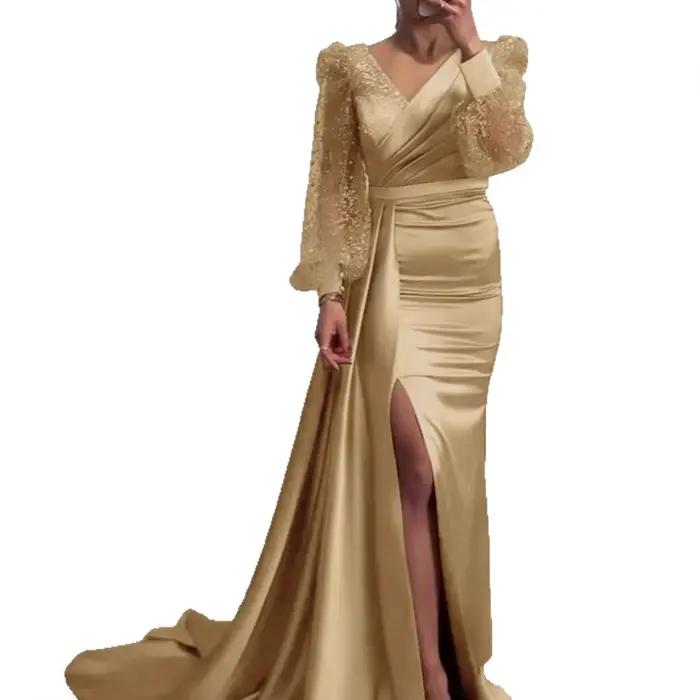 Robe de soirée à paillettes brillantes