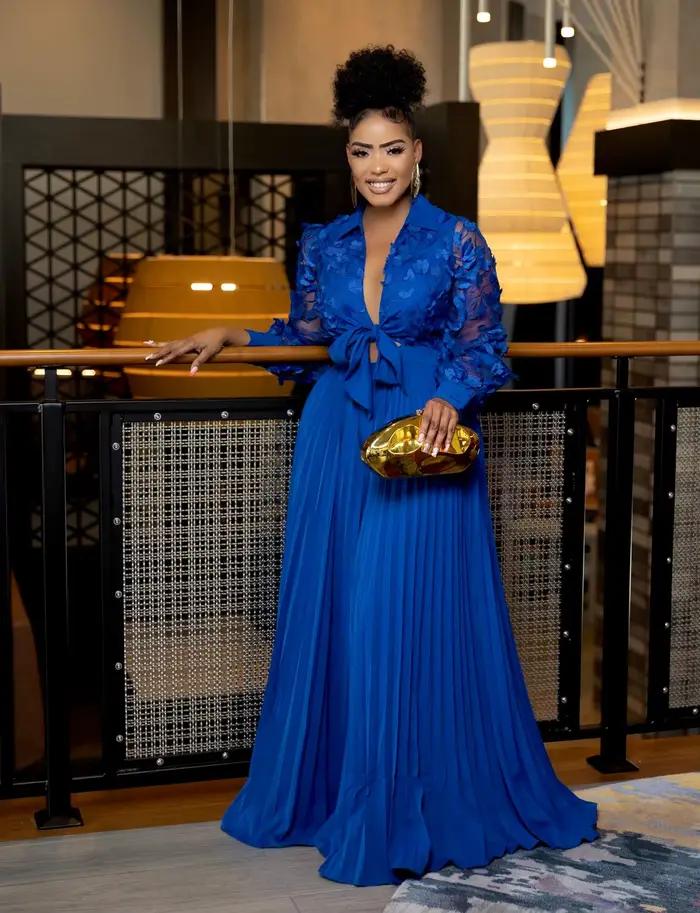 Robes de mère de fête de mariage bleu Royal