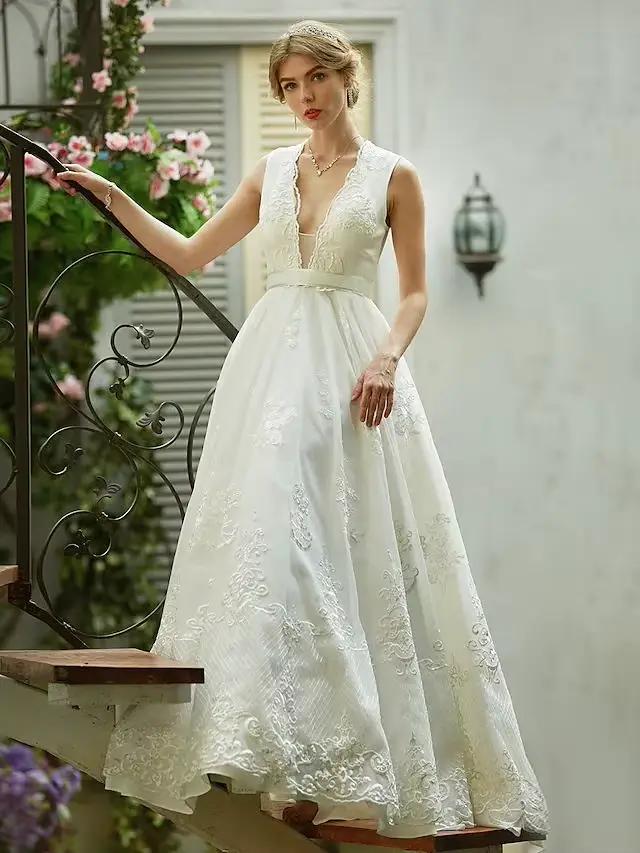 Robe de mariée de luxe coupe A-line