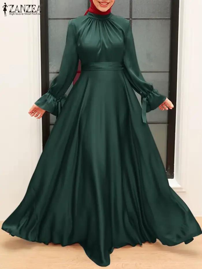 Robe Longue en Satin Élégante pour Femme