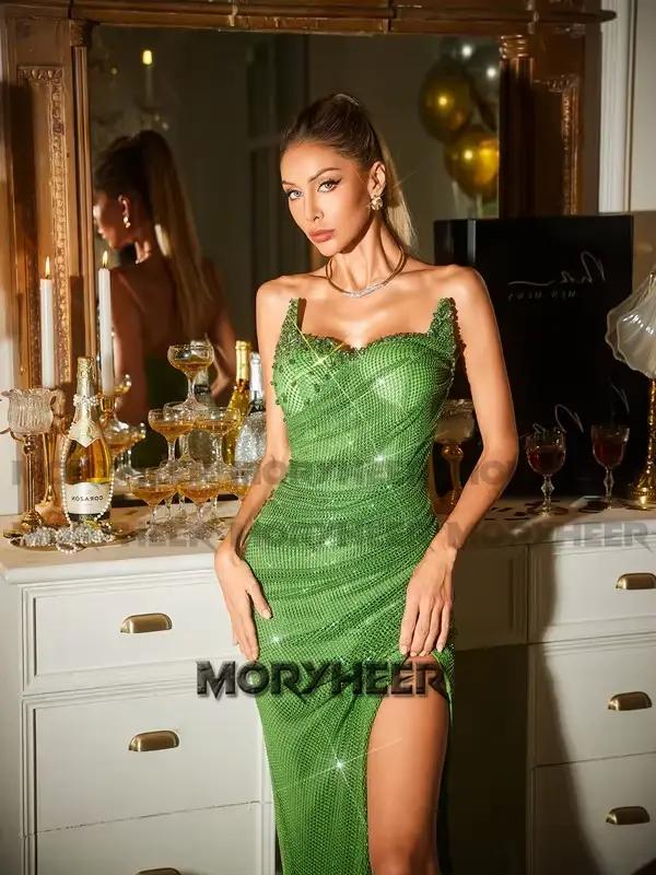 MORYHEER – robe De soirée plissée