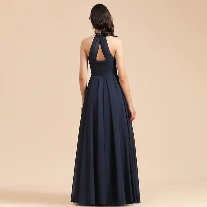 Robes de demoiselle d'honneur personnalisées bleu marine