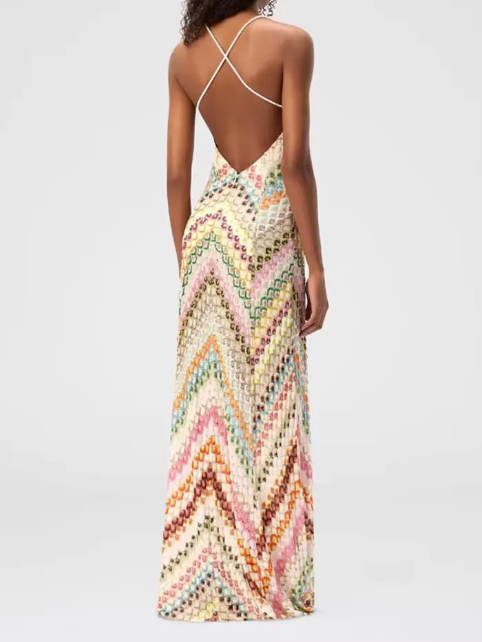 Robe de soirée Simple à bretelles Spaghetti pour femmes