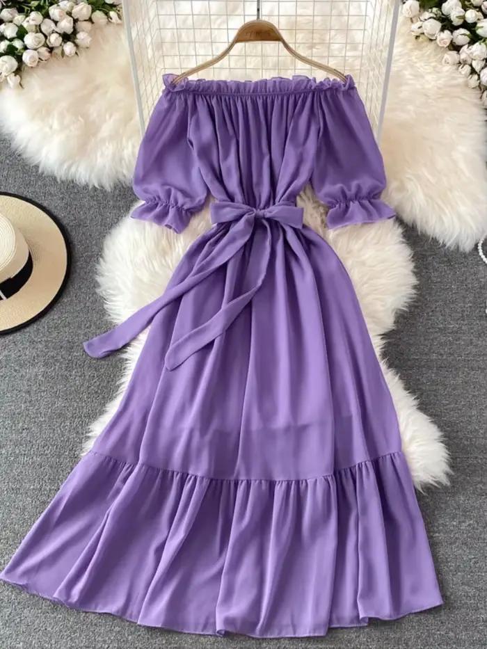 Robe de plage en mousseline de soie pour femmes