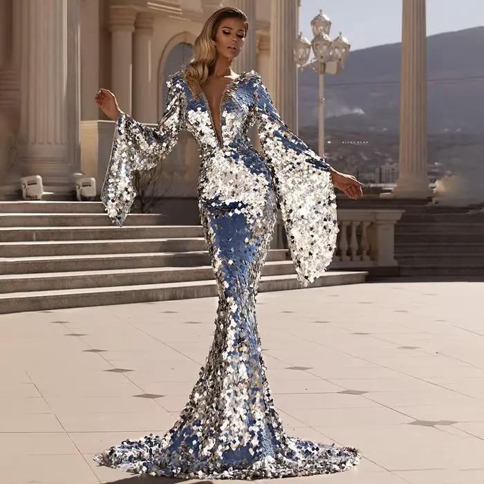 Robe de soirée sirène élégante pour femme