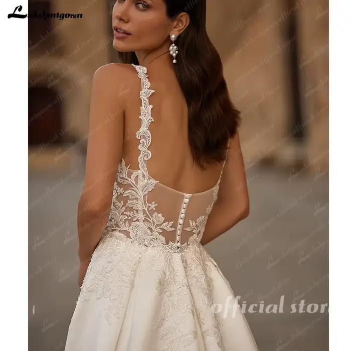 Yanshmigown-Robe de mariée en satin
