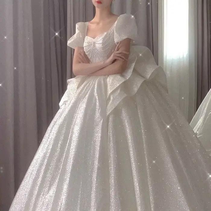 Robe de mariée française légère de luxe