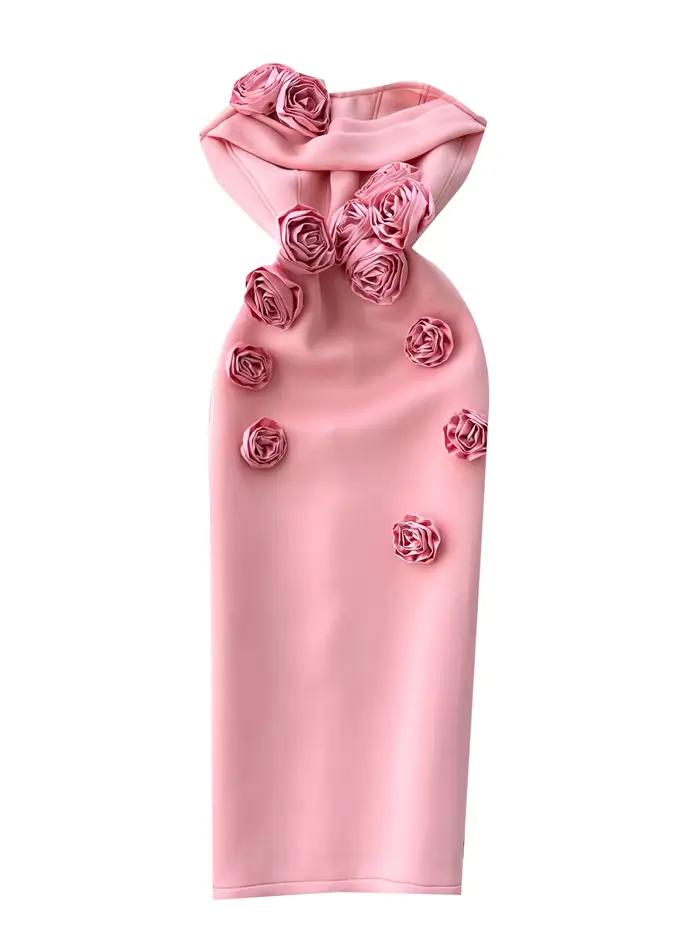 Robe de soirée sans bretelles pour femmes