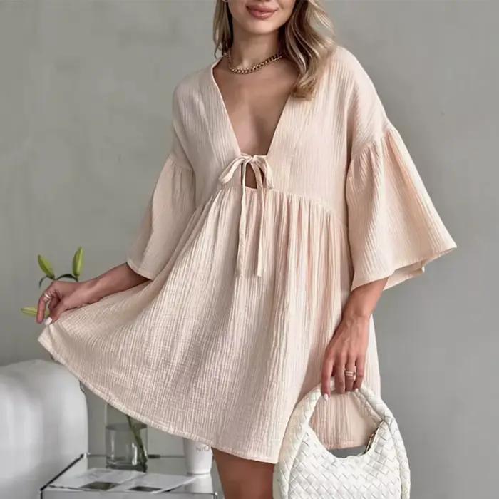 Robe en coton pour femme