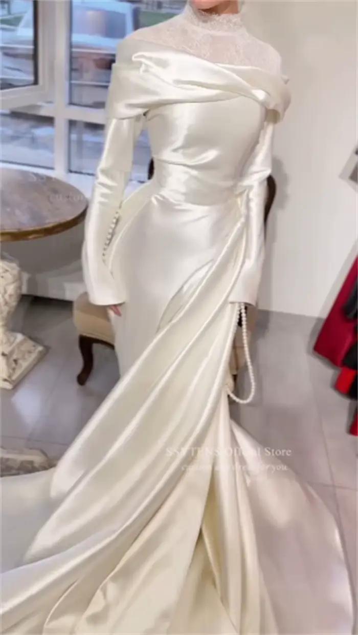 SSYTENS Robes de mariée musulmanes élégantes personnalisées