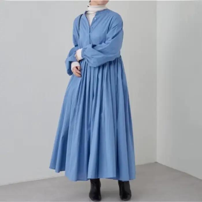 Robes adt en coton et lin pour femmes