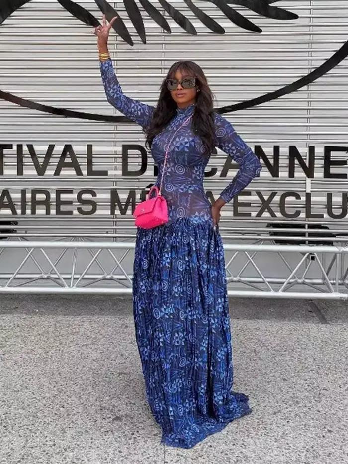 Robe bleu Royal pour femmes