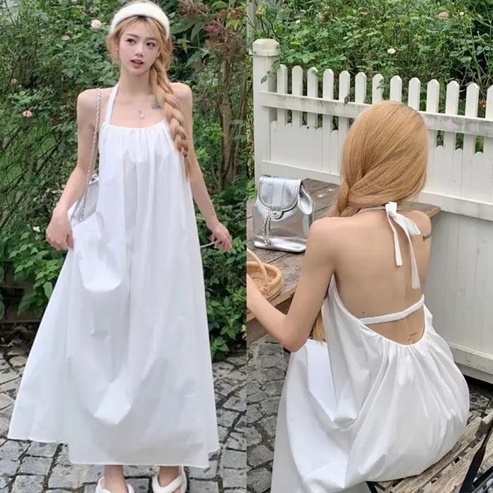Robe maxi dos nu pour femmes
