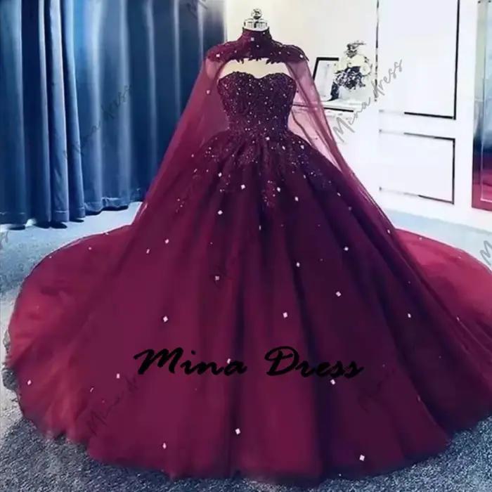 Mina-Robe de Mariée en Dentelle pour Femme
