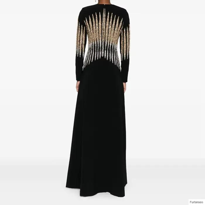 Robe de soirée luxueuse trapèze pour femmes