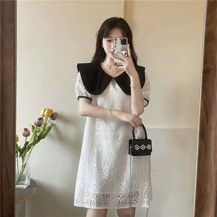 Robes féminines blanc formel robe femme Occasion anniversaire Kawaii dentelle vêtements Y2k mode été 2025 élégant et beau