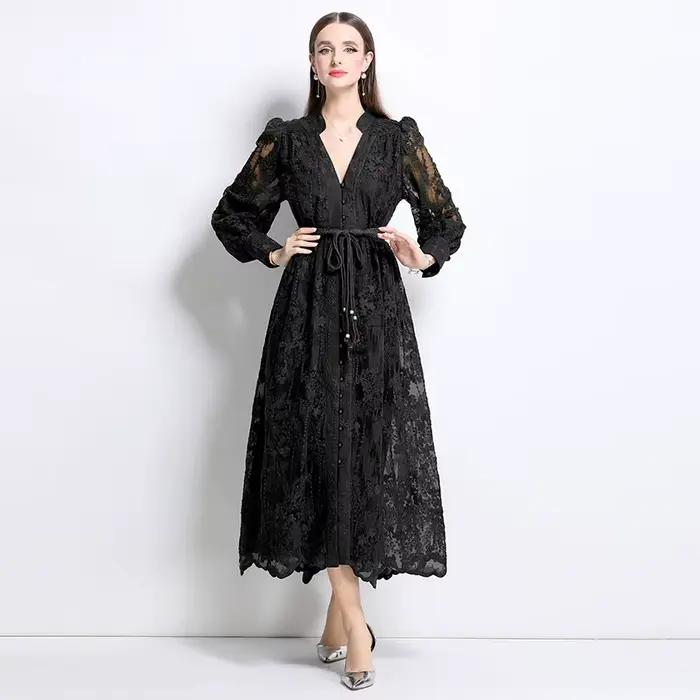 Robe longue française de Style palais