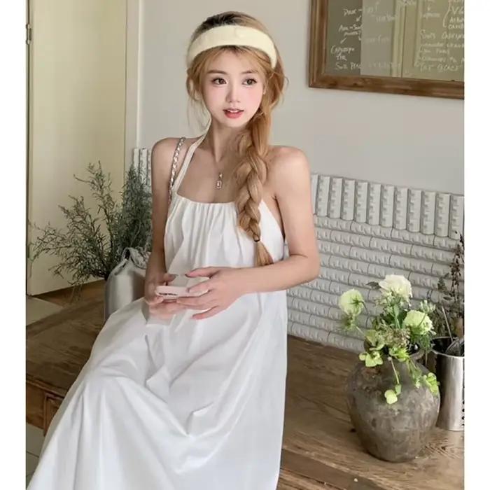 Robe maxi dos nu pour femmes