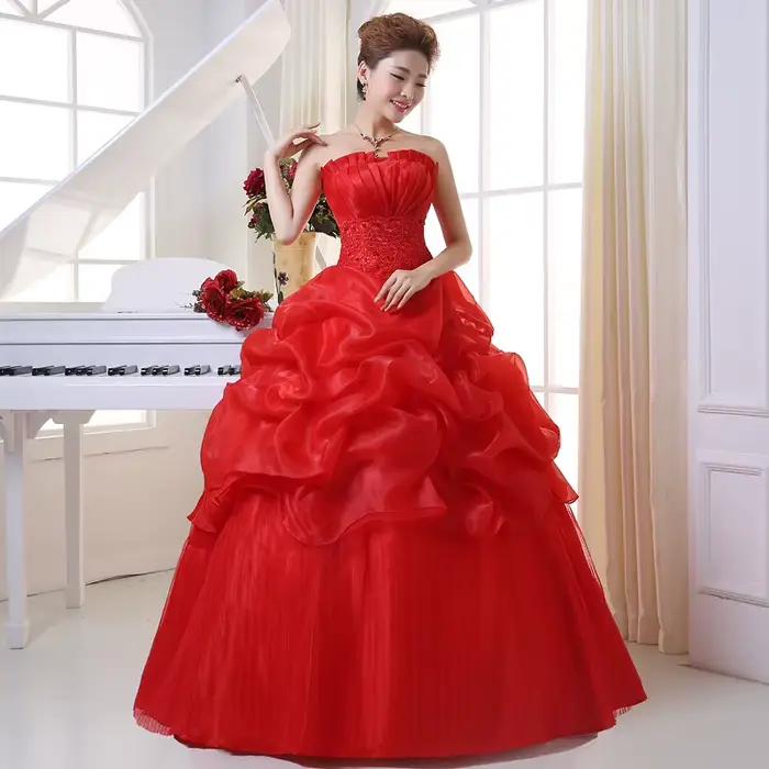 Robe de Mariée Sexy Personnalisée, Grande Taille, à Lacets, pour Femme