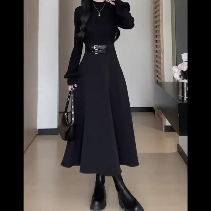 Robe intérieure noire pour femmes