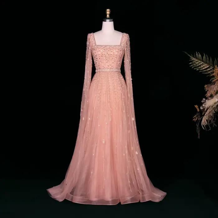 Sharon Said – robe de soirée de luxe vert sauge pour femmes