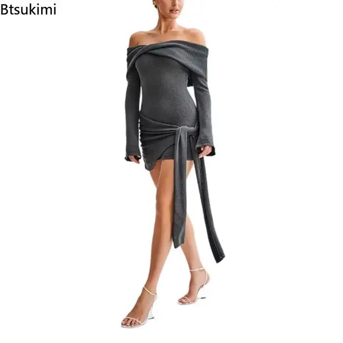 Robe pull tricotée 2026 pour femme
