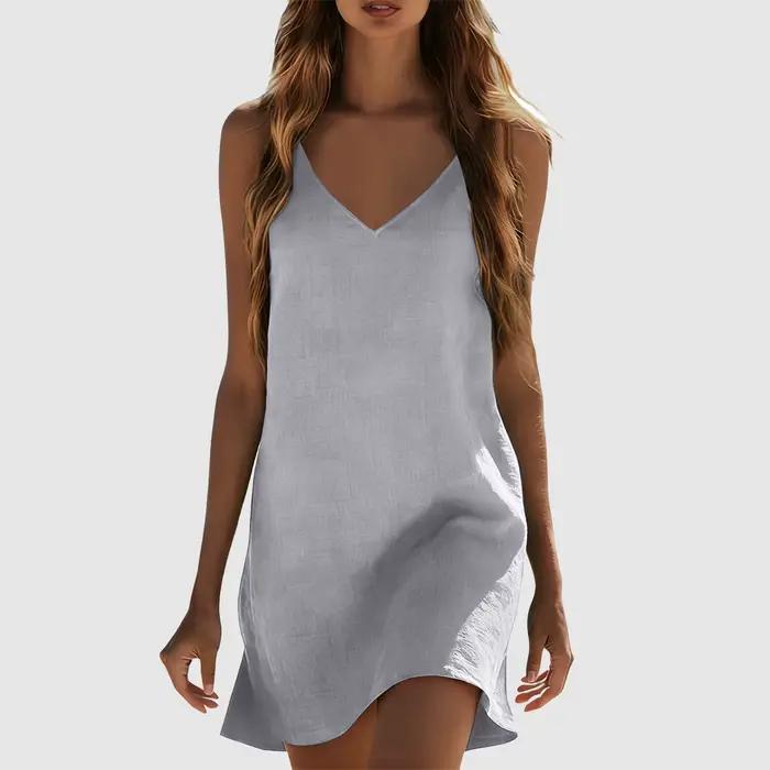 Robes en coton et lin pour femmes