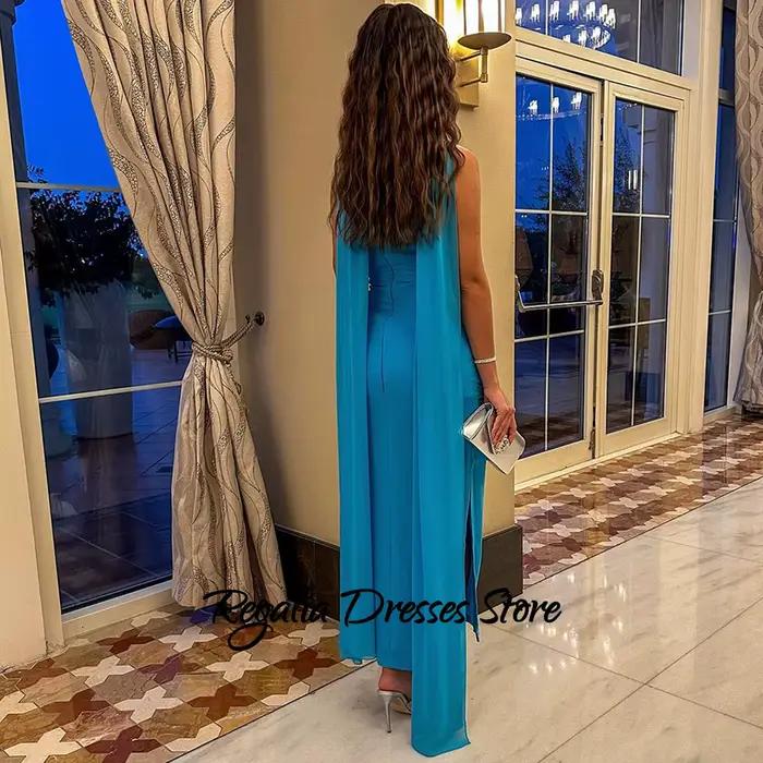 Robes de soirée simples en mousseline de soie