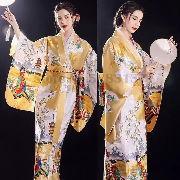 Robe Kimono Japonaise Traditionnelle pour Femme