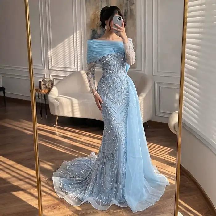 Serene Hill 2025 fête de mariage sirène nue avec surjupe robes de soirée